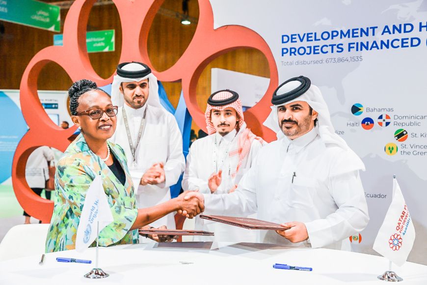 Le Fonds du Qatar pour le Développement (QFFD) signe son premier accord avec le Bureau régional de l'Organisation mondiale de