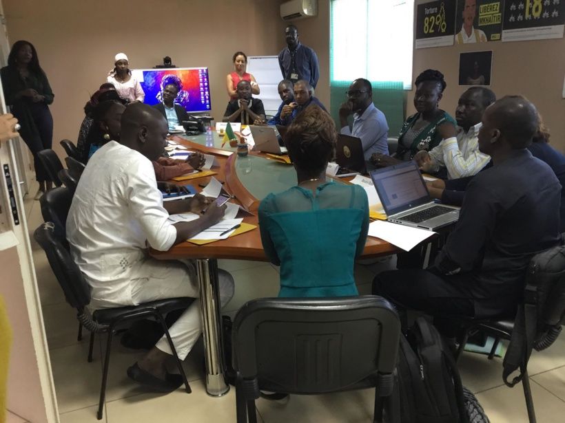 20 acteurs des médias outillés dans la collecte de l’information sur les droits de l’homme à Dakar, au Sénégal. © Alwihda Inf