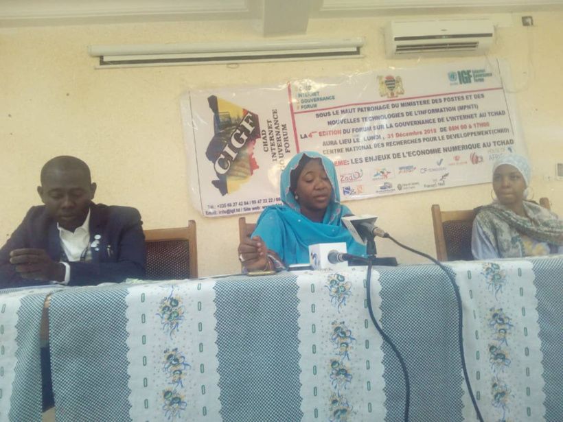 Lancement du 4ème forum national sur la gouvernance de l'internet au Tchad, lundi 31 décembre 2018 à N'Djamena. © Alwihda Inf