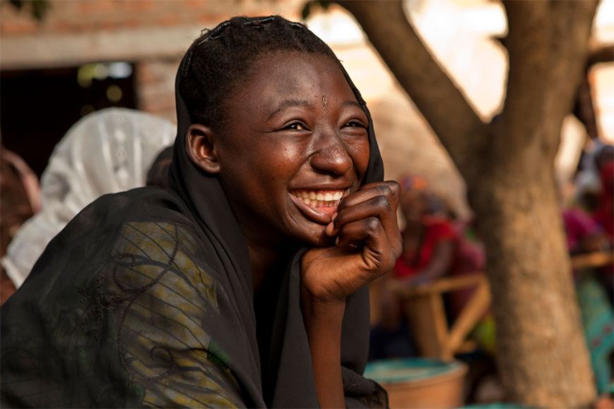 Une jeune Tchadienne dans un centre de jeunesse à Moundou, au Tchad. UNICEF/P. Estve