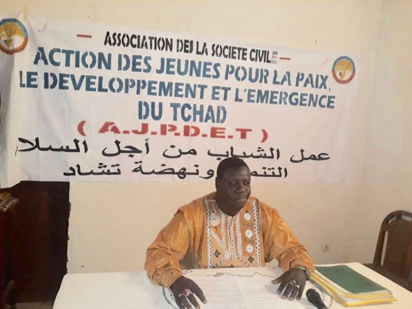 Le président de l’Action des Jeunes pour la Paix, le Développement et l’Emergence du Tchad (AJPDET), Mahamat El-Mahadi Abdera