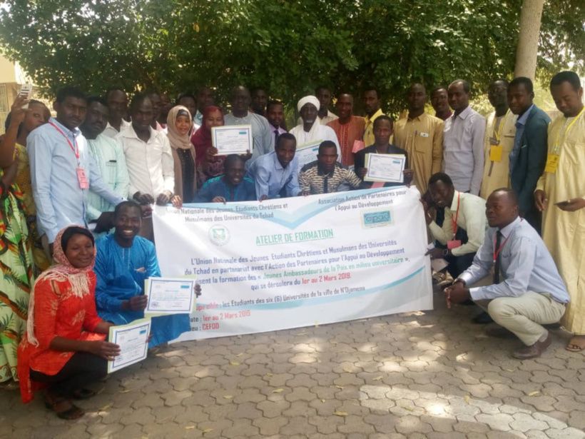 Tchad : des jeunes formés sur la paix en milieu universitaire. © Alwihda Info