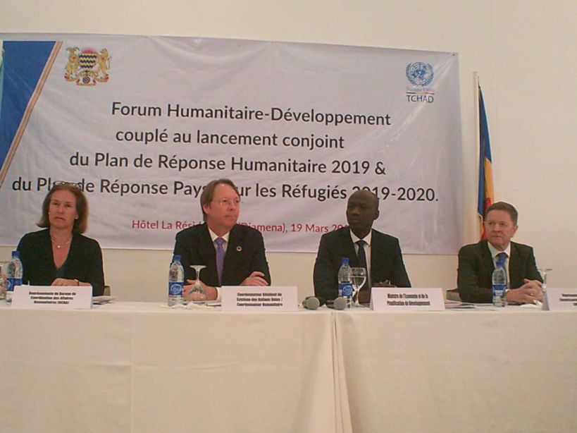 Lancement du Plan de réponse humanitaire 2019 et du Plan national de réponse aux réfugiés Hôtel Résidence, N’Djamena, 19 mars