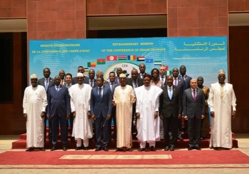 Session extraordinaire de la Conférence des Chefs d’Etat et de gouvernement de la CEN-SAD, ce samedi 13 avril 2019 à N'Djamen