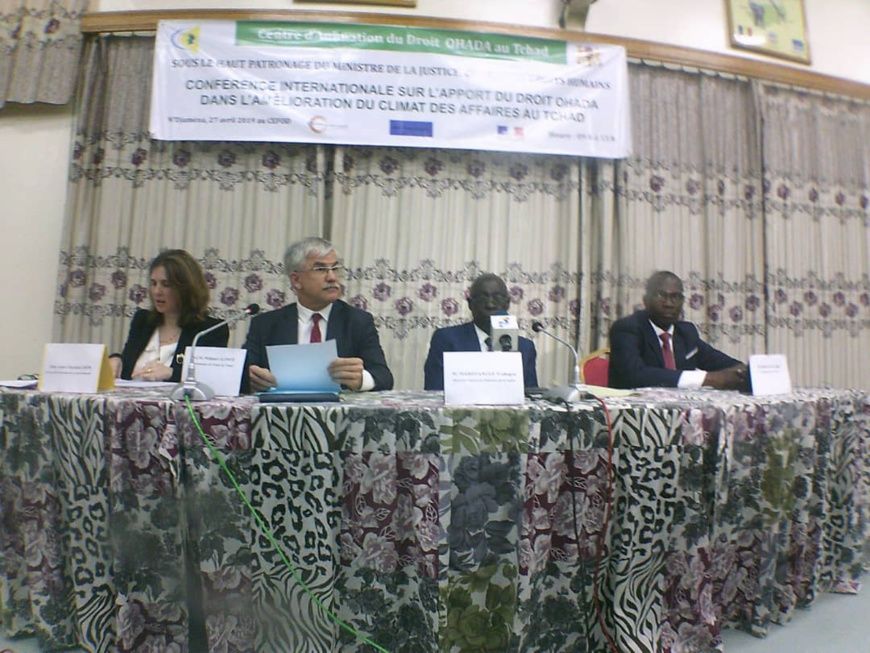 Une conférence internationale sur l'apport du droit OHADA dans l'amélioration du climat des affaires au Tchad, le 27 avril 20