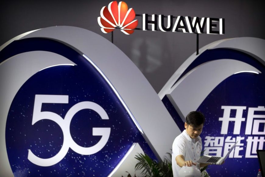 L’entreprise chinoise de télécommunications Huawei est en concurrence pour des contrats d'installation de la 5G, mais représe