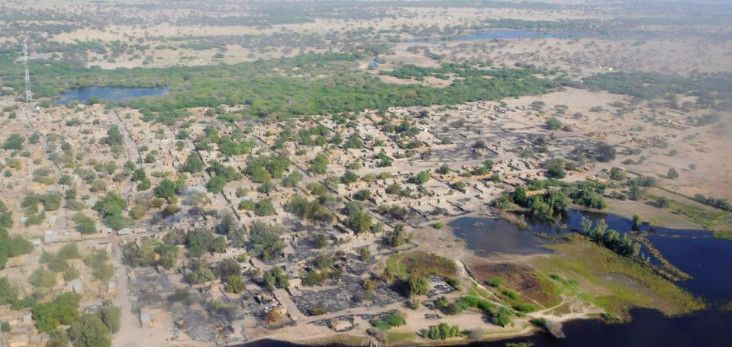Village de Ngouboua, sur le lac Tchad. © REUTERS/Madjiasra Nako