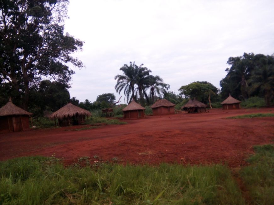 Une vue du camp des réfugiés de la RDC à Obo. © A-J.M
