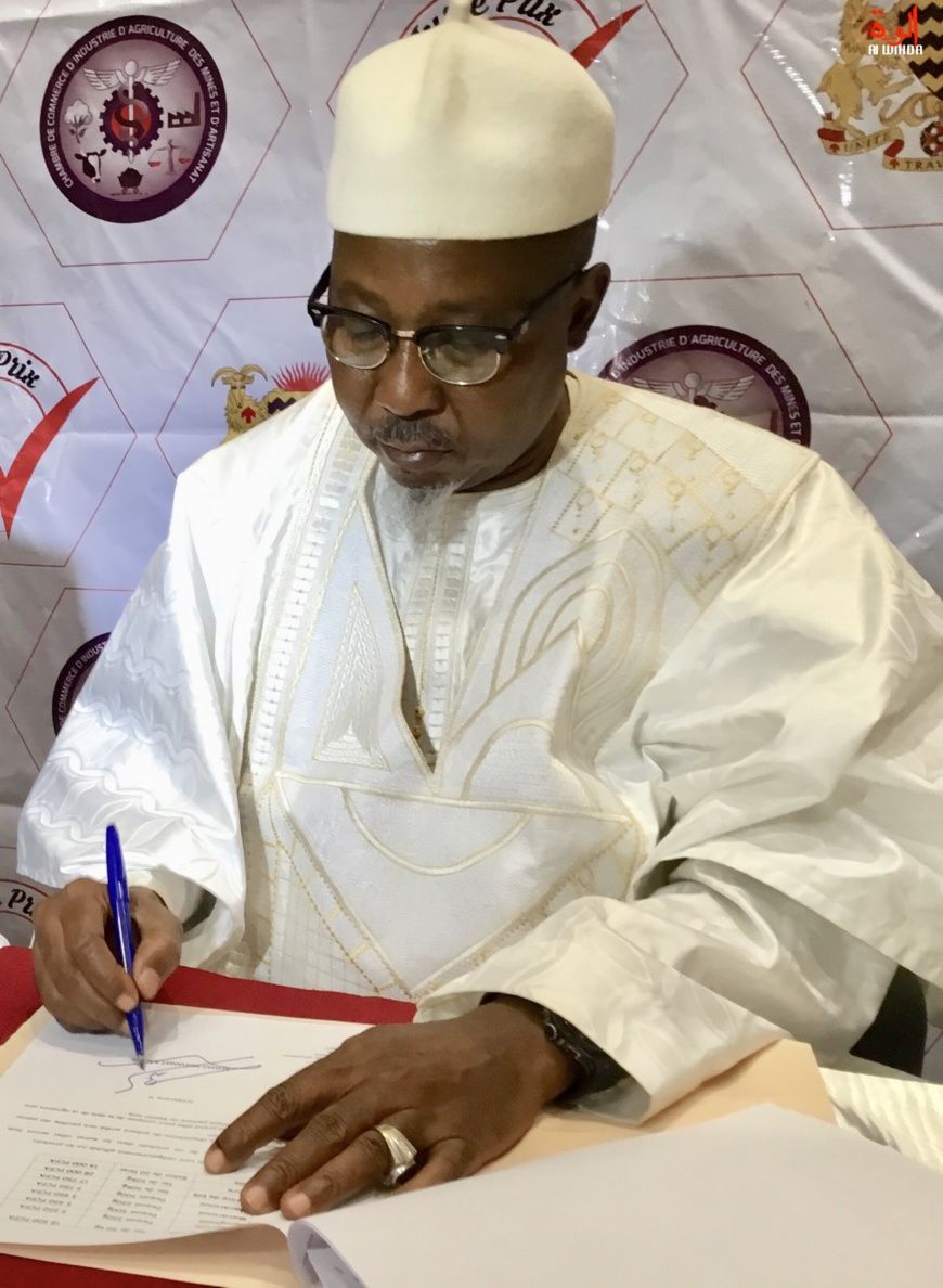 Le ministre des Mines, du Développement industriel, commercial et de la Promotion du secteur privé, Ahmat Mahamat Bachir. © A