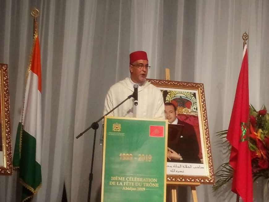 20e Célébration de la fête du trône à Abidjan : L’Ambassadeur du Maroc réaffirme un « partenariat fécond et prospère » avec l