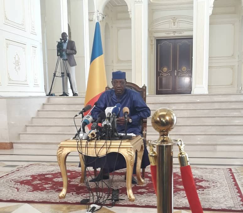 Le président de la République Idriss Déby le 9 août 2019 au Palais présidentiel. © Alwihda Info
