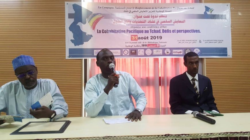 Une conférence-débat organisée le 31 août 2019 à N'Djamena sur les défis et perspectives de la cohabitation pacifique au Tcha