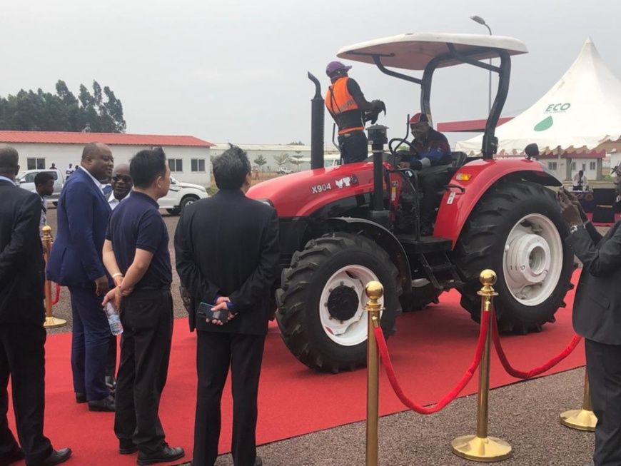 Le prototype de tracteurs de l'usine de Maloukou.