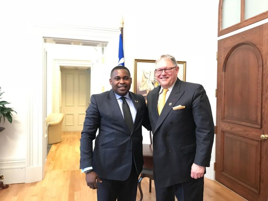 Brice Dimitri Bayendissa et Jacques Chabon.