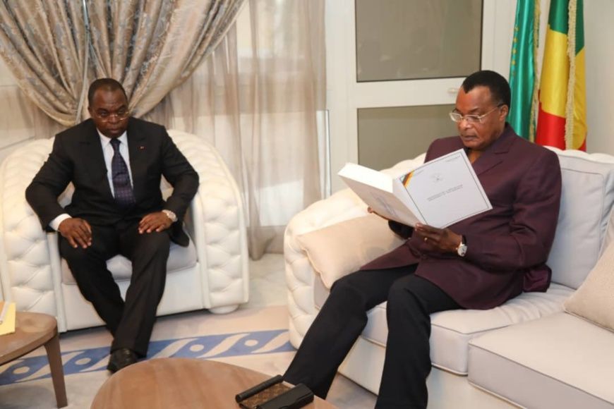 Denis Sassou N’Guesso et Paul Moutaze.