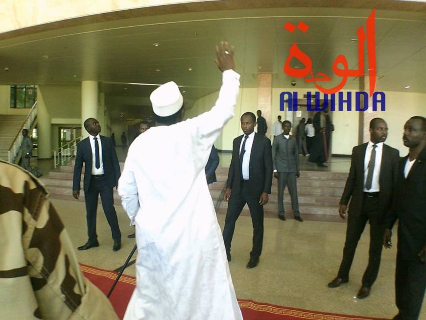Le président Idriss Déby le lundi 2 décembre 2019 au Palais du 15 janvier lors de la journée de prière pour la paix, la cohab