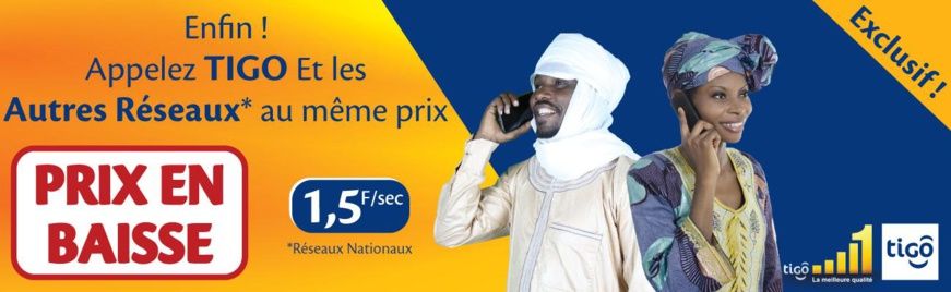 TIGO, le Réseau N° 1 baisse encore ses prix : Appelez tous les réseaux au même prix