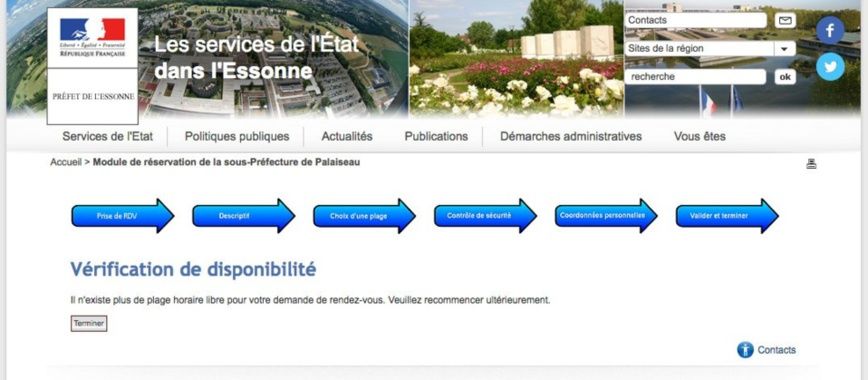 Préfecture, difficultés de prise de rendez-vous sur internet : Le juge des référés peut ordonner le placement d’un rendez-vou