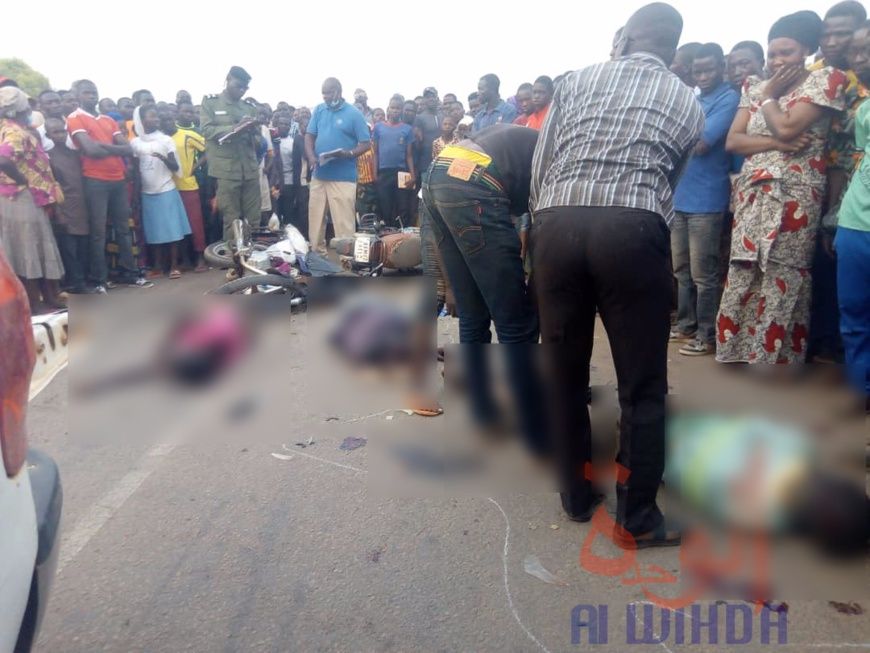 Tchad : 2 morts dans un violent accident de moto à Moundou. © Golmen Ali/Alwihda Info