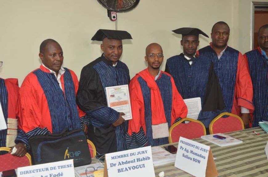 Aspects épidémiologique et clinique de la grippe : un doctorant tchadien honoré en Guinée. © DR