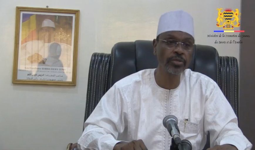 Le ministère de la Promotion des jeunes, des Sports et de l'Emploi, Mahamat Nassour Abdoulaye. © Ministère Promotion des jeun