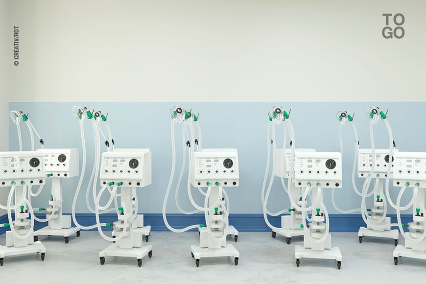 Covid-19 : Le Togo a réceptionné ses premiers respirateurs pour la prise en charge des cas positifs. © CREATIV/ROT
