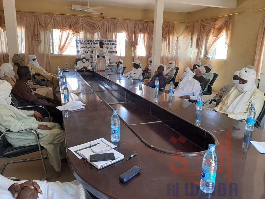 Tchad : le tout premier bureau de l'ONAPE installé au Wadi Fira. © Abdelhadi Moussa Hassabalkerim/Alwihda Info