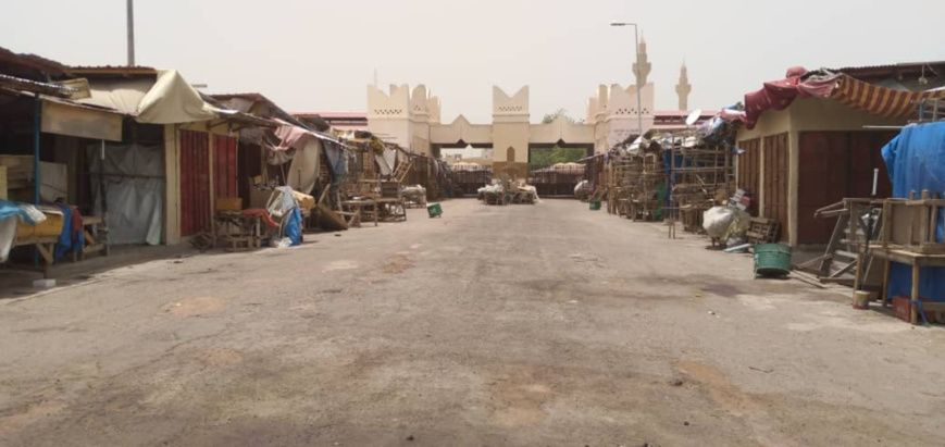Une rue menant au grand marché de N'Djamena, au Tchad. © Djibrine Haïdar/Alwihda Info