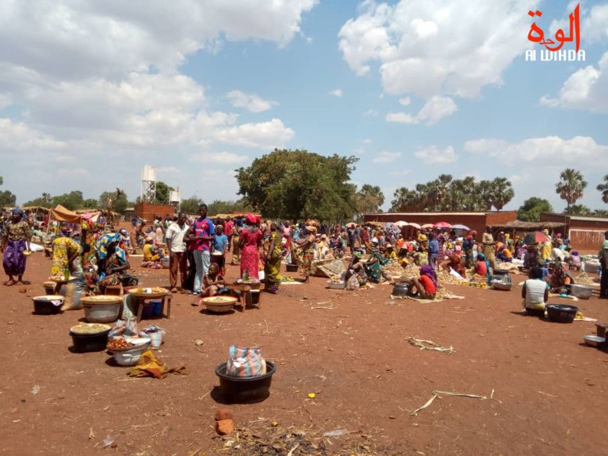 Le marché hebdomadaire de Maïbo dans le canton Bédogo, sous-préfecture de Moundou rural, le 25 avril 2020. Illustration. © Go