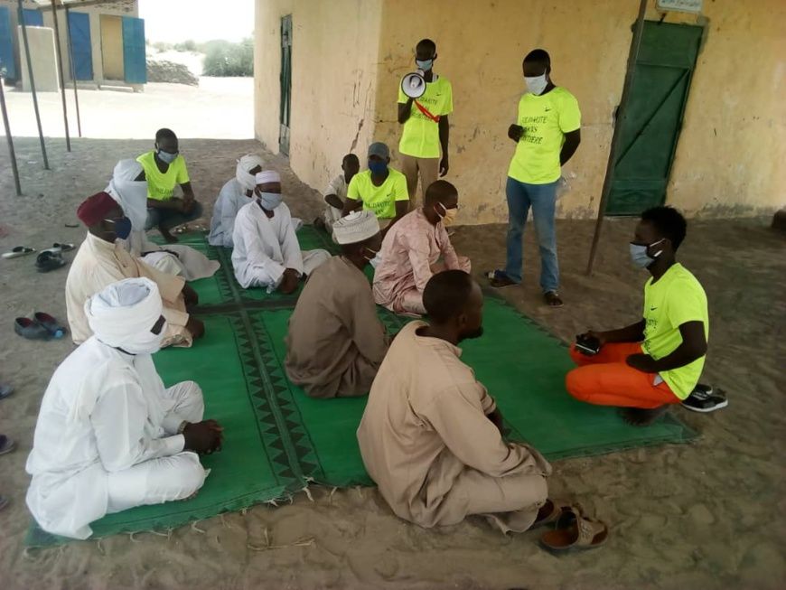 Une association des chômeurs et la Mairie de Mairie de Massakory sensibilisent contre la covid- 19 : ©️ Mbainaissem Gédéon Mb