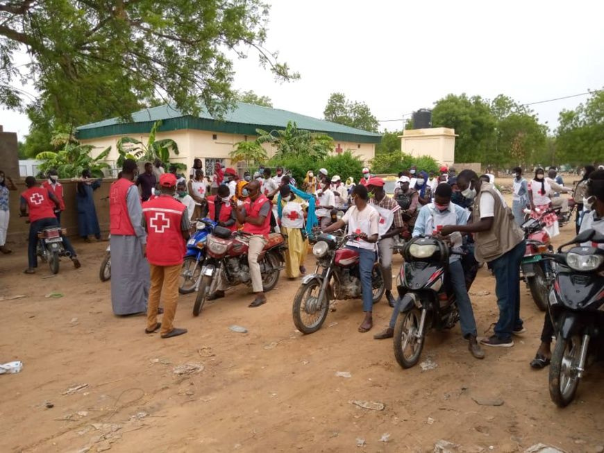 Tchad-Covid19 : La croix rouge du Tchad intensifie ses actions en organisant une sensibilisation de masse: ©️ Mendig-Lembaye 