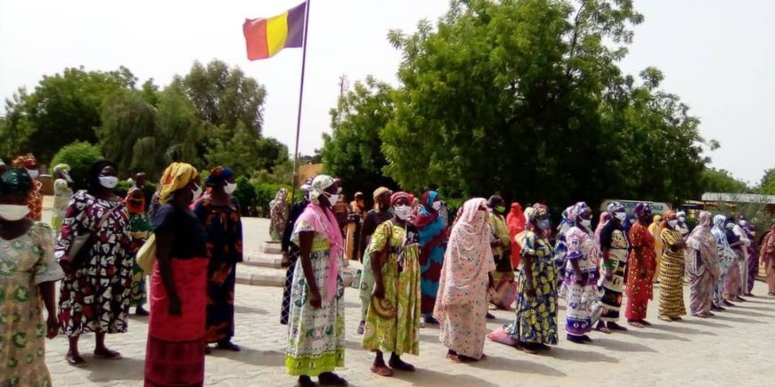 Tchad - Covid-19 : une opération de sensibilisation dans 5 quartiers du 2ème arrondissement de N'Djamena. © Mahamat Abdramane