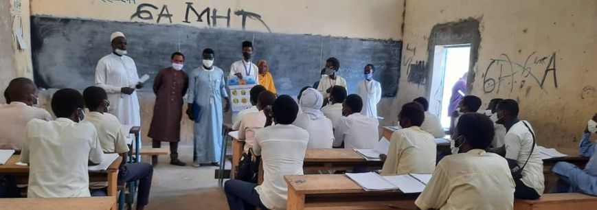 Tchad - Covid-19 : Des jeunes en sensibilisation dans les lycées à Abéché : ©️ Abba Issa/Alwihda Info