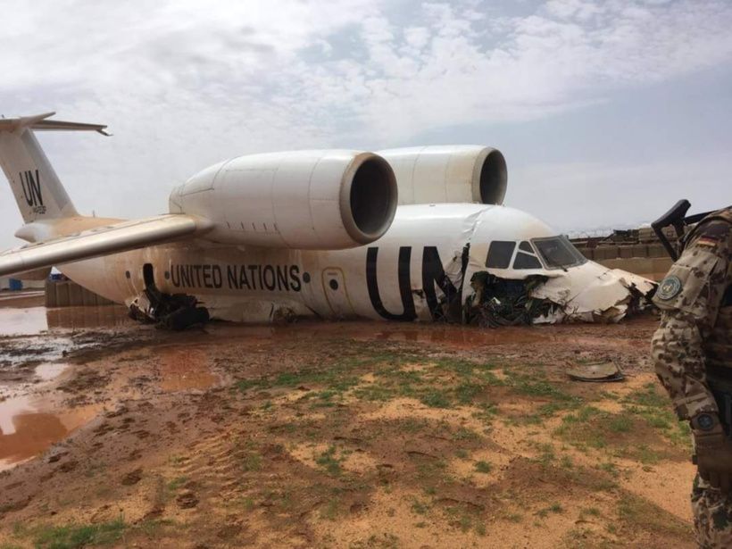 Mali : un avion de la MINUSMA rate son atterrissage à Gao. © Droits réservés