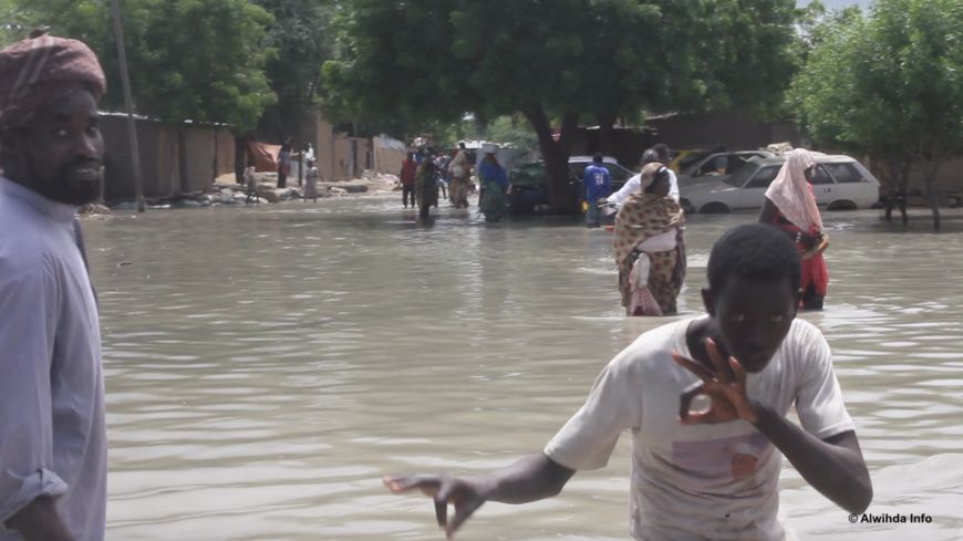 Des inondations à N'Djamena. © Ben Kadabio/Alwihda Info