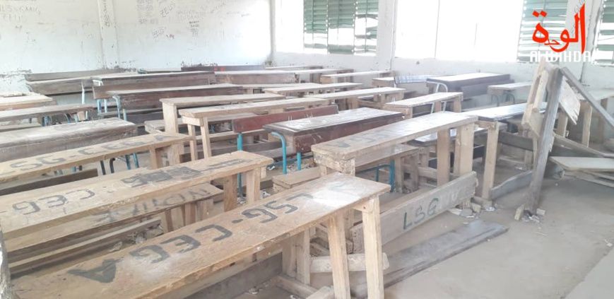 Une salle de classe à N'Djamena, au Tchad. © Ben Kadabio/Alwihda Info