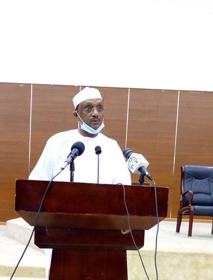 Le ministre de la Communication Cherif Mahamat Zene. © Min. Com