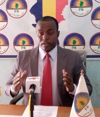 Le président du Parti Réformiste (PR), Yacine Abdrahmane Sakine. © Abakar Chérif/Alwihda Info