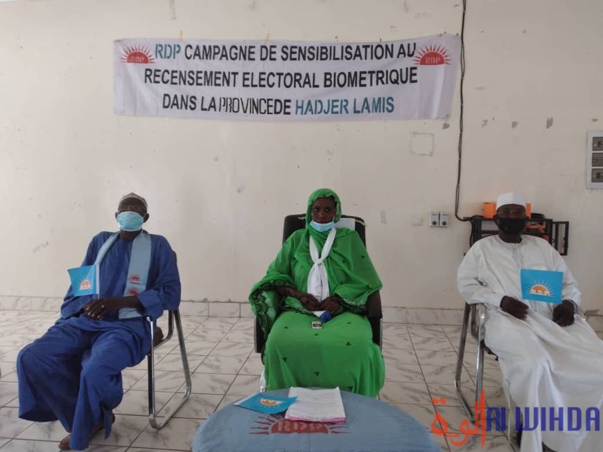 Tchad : le parti RDP appelle la population du Hadjer Lamis à s'inscrire sur le fichier électoral. © Mbainaissem Gédéon Mbeïba