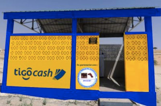 Agence Tigo Cash construite dans chaque marché.