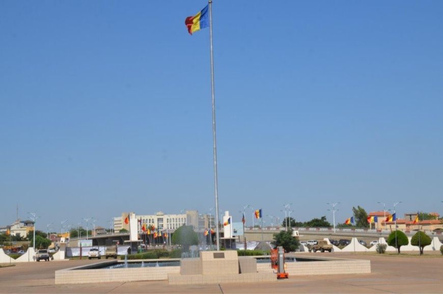La cour principale du Palais du 15 janvier à N'Djamena. © FNI