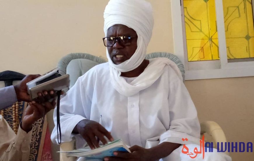 Le directeur du bureau du sultanat Abbasside du Dar Ouaddaï, Adam Hissein. © Hambali Nassour/Alwihda Info