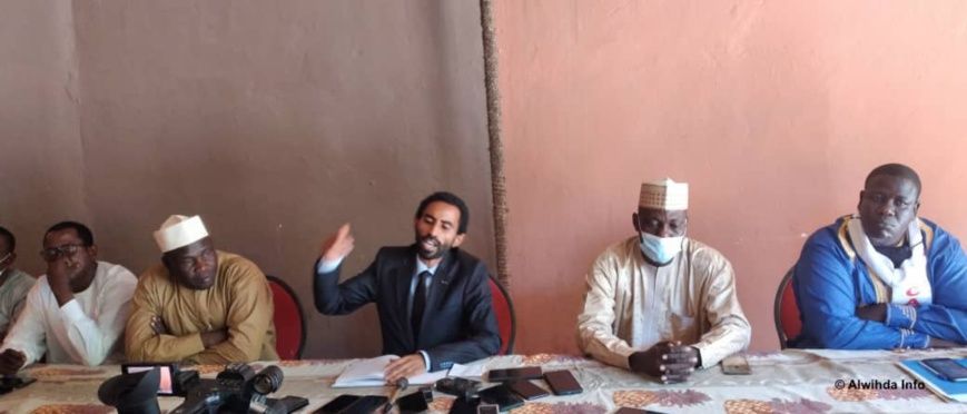 Mahmoud Ali Seid, s'exprimant le 30 novembre 2020 à N'Djamena. © Malick Mahamat/Alwihda Info