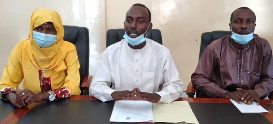 Quelques membres du bureau exécutif du Conseil National des Jeunes du Tchad.