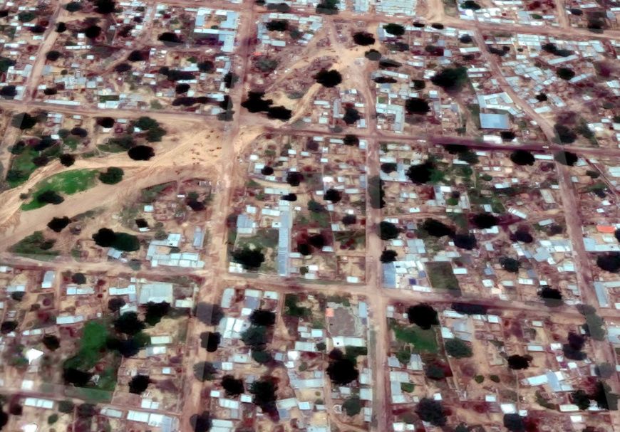 Vue de la ville d'Adré au Tchad.
