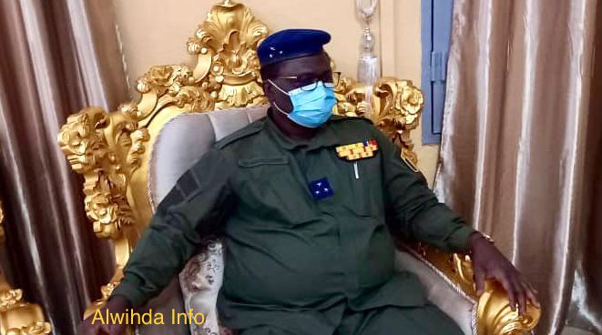 Le directeur général de la Gendarmerie nationale, le général de division Djontan Marcel Hoïnati. © Mahamat Issa Gadaya/Alwihd