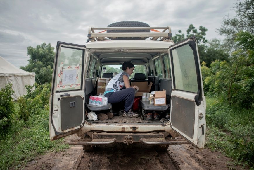 Une ambulance de MSF. Illustration. Crédits : Luca Sola