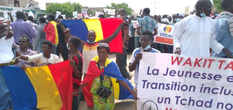 Marche de Wakit Tamma le 29 juillet 2021 à N’Djamena. Crédits : Ali Moussa/Alwihda Info