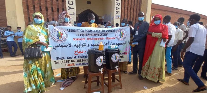 Baccalauréat au Tchad : l'ADOS aide les candidats à appliquer les mesures barrières à Abéché