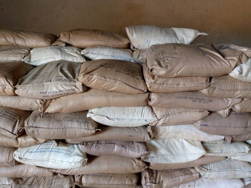 Tchad : des sinistrés d'inondations reçoivent des vivres dans la Tandjilé